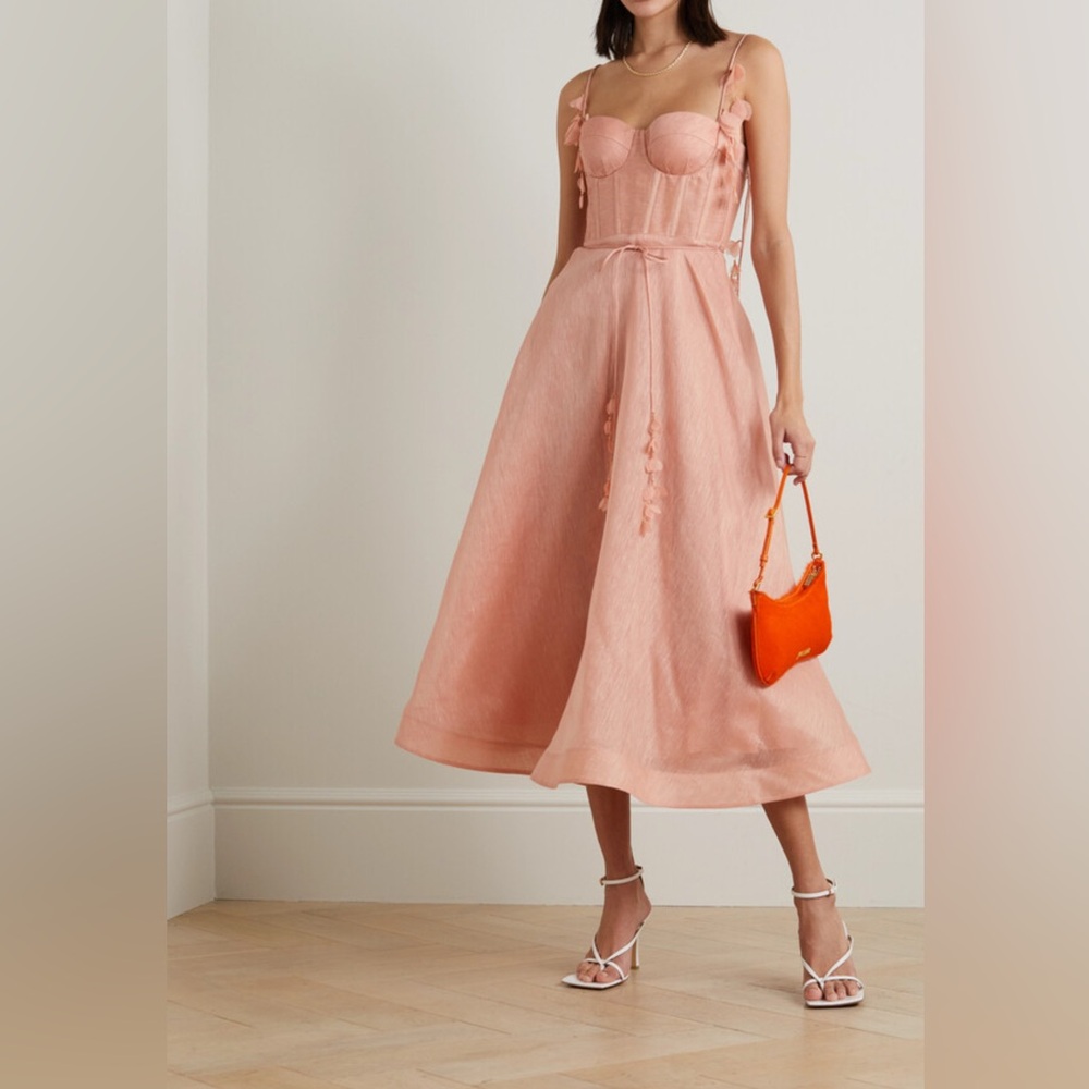 **WORN ONCE** ZIMMERMAN LINEN AND SILK DRESS